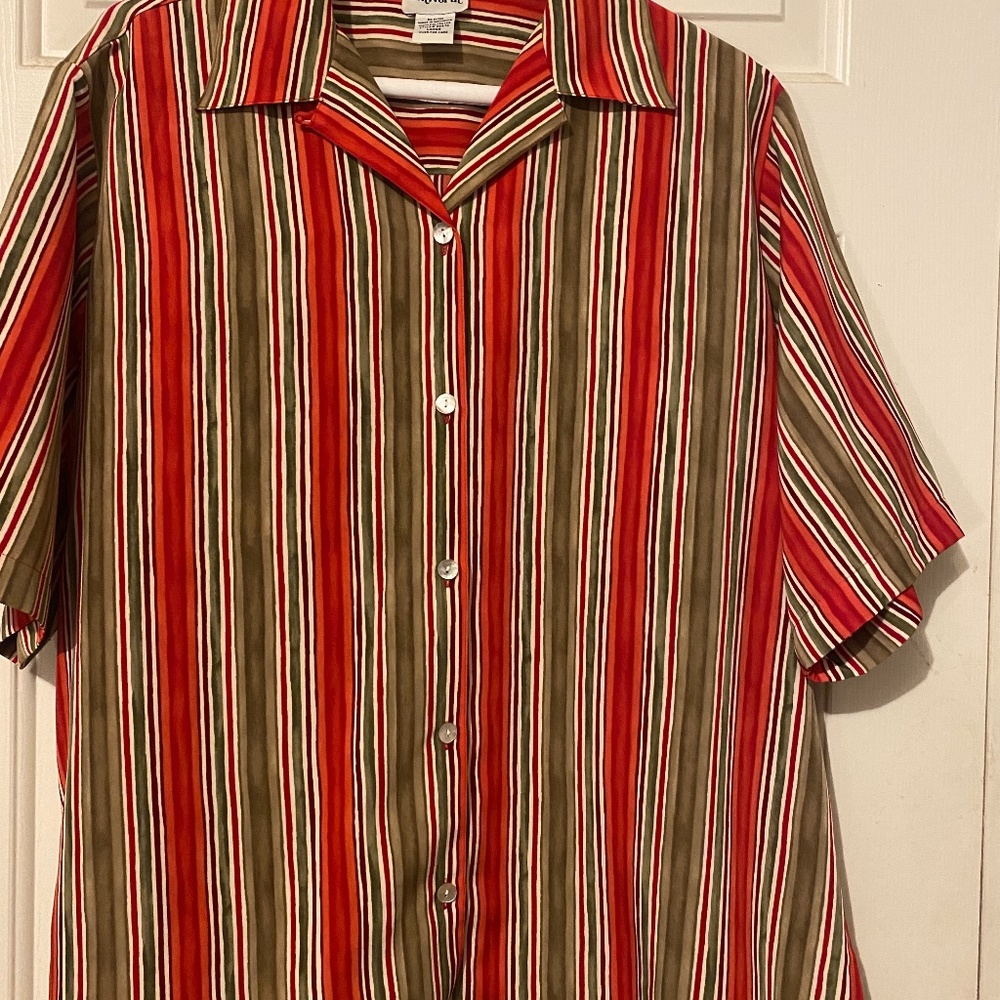 Bon Worth Vintage Striped Button down blouse